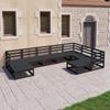 9 Pcs Garden Furniture Set Solid Pine Wood