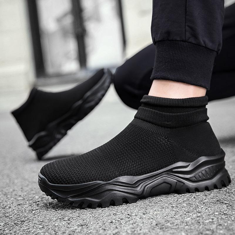 New socks fly-woven shoes couple breathable sports and leisure men's versatile walking foot cover light women's shoes