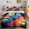 Colorful Floral Bedding Set Soft Comfortable Duvet Cover Bedding Set Included 1*Duvet Cover & 2*Pillowcases, Gift