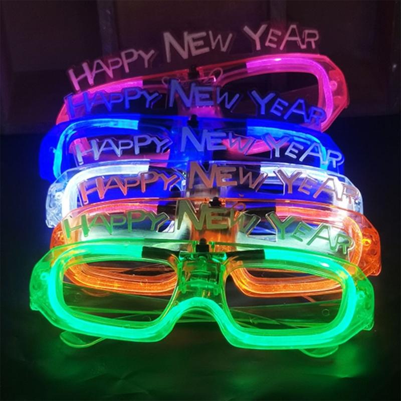 Multi Color Glowing Plastic Glasses With Replaceable Battery Easy to Operate Perfect For Dance Parties Celebrations
