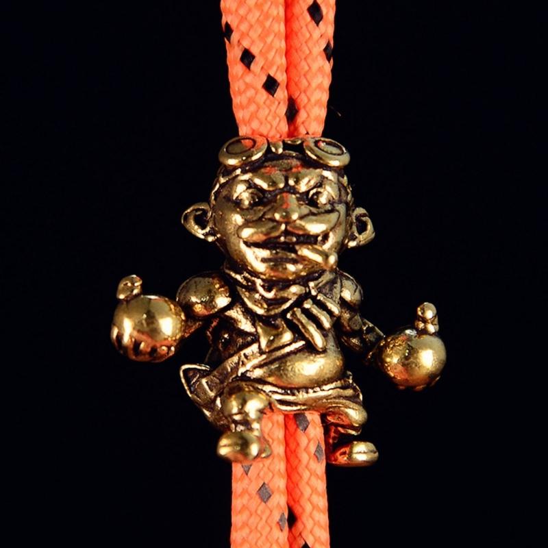 Versatile Bomberman Paracord Rope Pendant Handmade Jewelry Component Parachute Rope Bead Charm Ornament