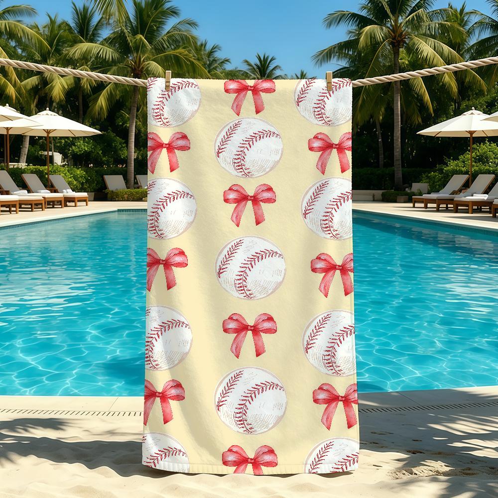 Cool Baseball Sport Towel For Outdoor Camping Beach Towel Super Absorbent Quick-Drying Summer Towel STJ40x70CM