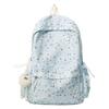 Schoolbag New High-value Star Schoolbag, Lightweight Casual Backpack for Junior and High School Students, Large Capacity, Small Fresh Backpack.