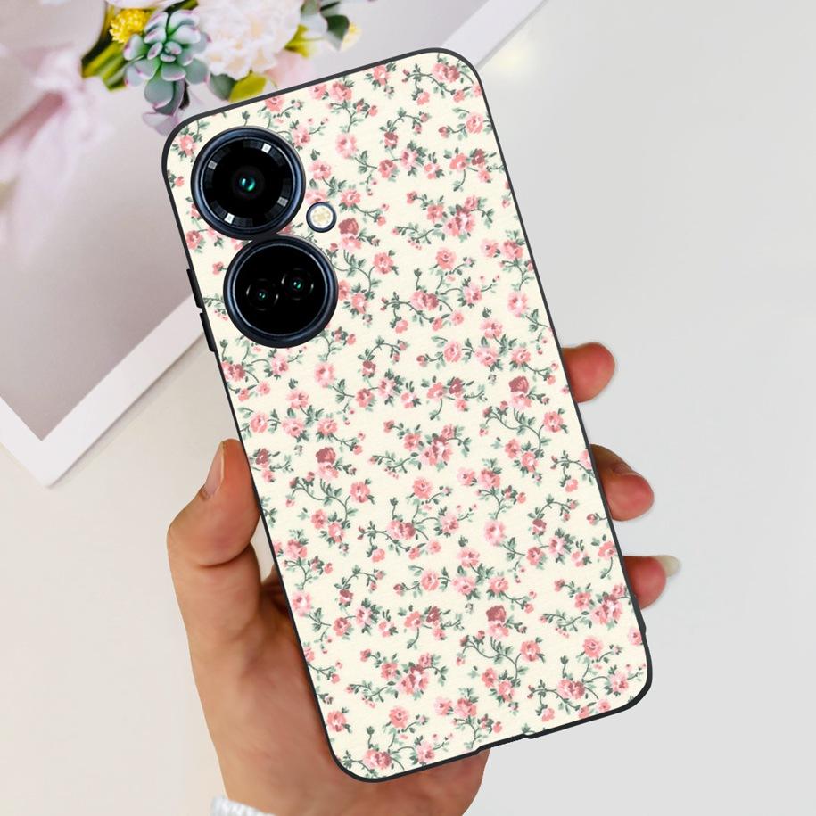 For Tecno Camon 19 Case Camon 19 Pro 5G CI7n Astronaut Silicone Cover For Tecno Camon19 Neo Phone Case Soft Cute Black TPU Cover