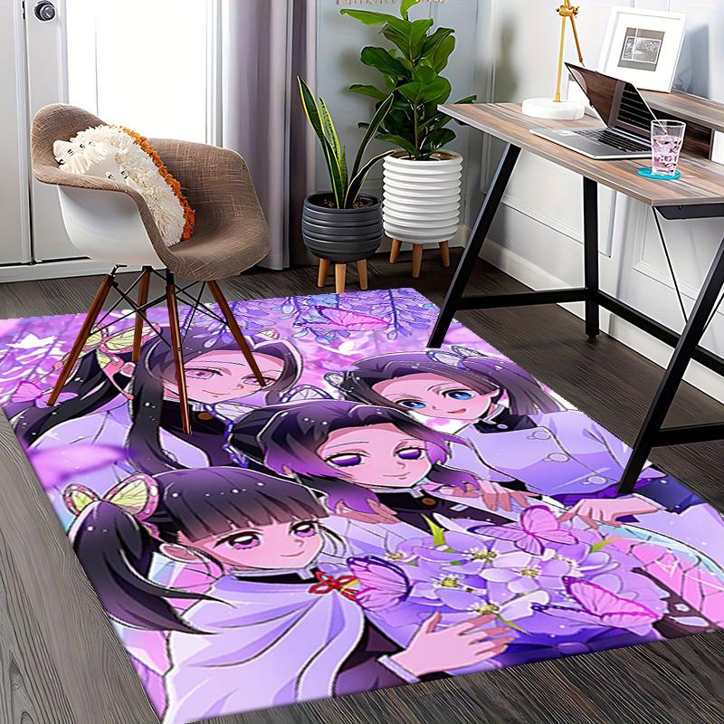 1pc Butterfly Cat Ears Office Chair Mat: Anime Cartoon Design, Non-Slip Carpet for Home Decor, Suitable for All Seasons - Perfect Gift for Fans!Q011