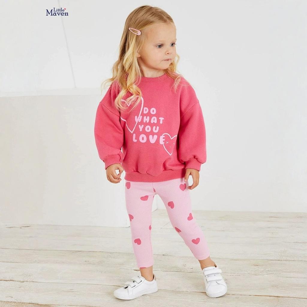 Cute Long Sleeve Cartoon Kids Set - Casual T-Shirt Outfit