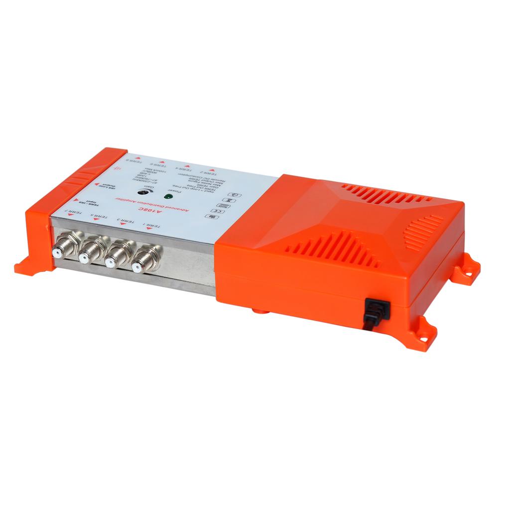 Profesjonalny 8-drożny wzmacniacz dystrybucyjny z przelotową telewizją naziemną i radiem IRS