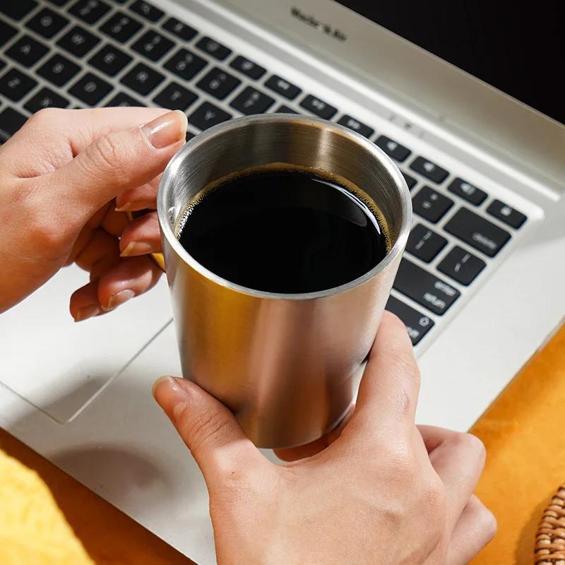 Double Wall Stainless Steel Coffee Mug Portable Cup Travel Tumbler Jug Milk Tea Cups Office Water Mugs Starbucks Cup