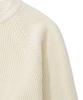 KNITTED [Nitied X Fashion Planet] Cotton Waffle Round Knit Cream