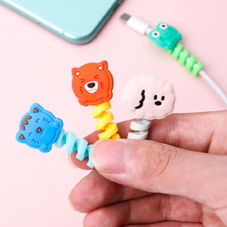 2 Stück USB-Datenkabel-Schutz Cartoon-Tier Ladekabel-Hülle Für USB-Laden