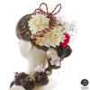 beauty Gorgeous hair ornament perfect for entrance fireworks and 20th birthday gatherings 851LL [LALALA flowers] coming-of-age ceremonies,