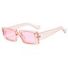 1/4set Trendy Candy Color Wide Square Frame Sunglasses Small Rectangle Sunglasses Summer Female UV400 Lens Trendy Eyewear UV400