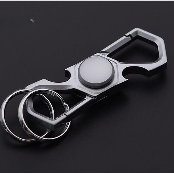 Multi-Functional Edc Stress Relief Toys Keychain Fidget Spinner Alloy Bottle Opener Metal Finger Cool Gift For Adults Kids