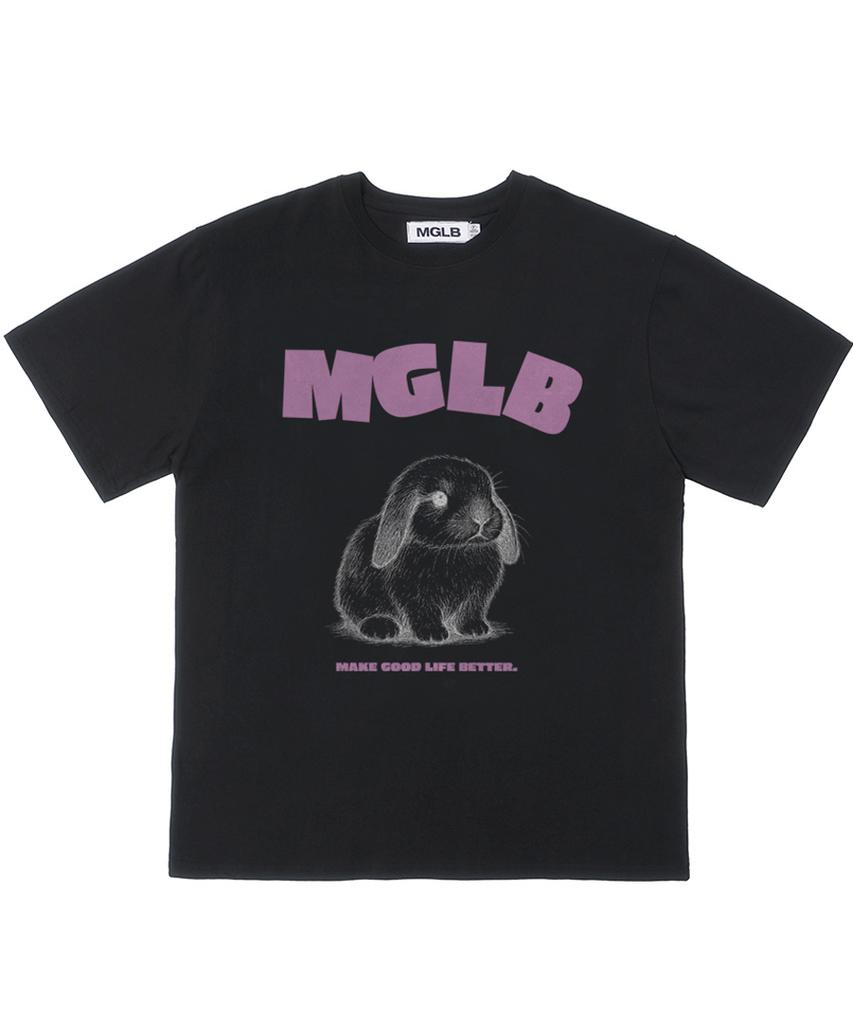 MATCHGLOBE Baby Rabbit Oversized Tee (Black)