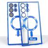 Original Wireless Magnet Plating Cover For Magsafe Case For Samsung Galaxy S24 Ultra S21 S23 Fe S22 Plus Full Camera Protection Case