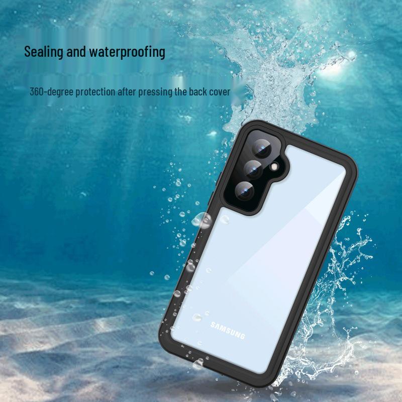 Samsung A54/A55 Red Pepper Waterproof Case - Full Coverage & Drop Protection for Beach & Swimming