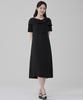 Hye Young Kim Silk Interlace Short Sleeve Dress - Black