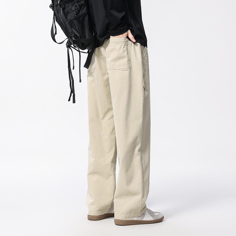 Spring and summer new men's casual Lyocell ice-feeling ice silk men's thin casual pants men's loose casual pants