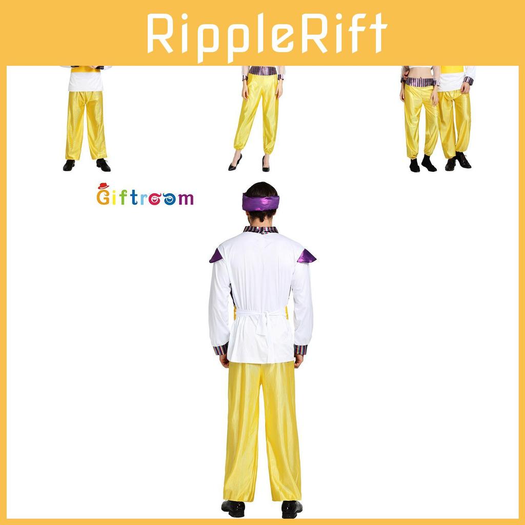 Exquisite Arabian Prince And Princess Costume Crafted From Durable Polyester Fabric