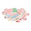 Cloth Patch Iron On Sew On Cute Flamingo Pattern Embroidered Clothing Appliques for Shirts Jackets Bag Pink 10pcs