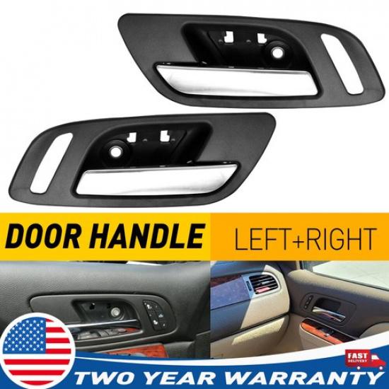 2PCS Front Interior Door Handle Left & Right Side GMC For 2007-2013 Sierra 1500