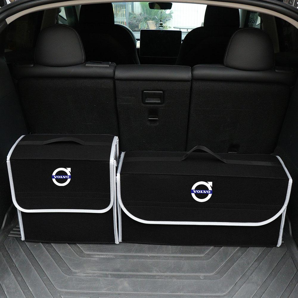 Bscqy5 Volvo Auto Kofferraum Organizer Box Große Kapazität Faltbare Aufbewahrungstasche Für Xc60 Xc90 V40 V60 S60 V50 V90 S80 C40 XC40 V70 XC70 C30 C70