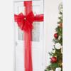 Double-Layer Luxury Door Fully Wrapped Red Extra Large Bow Ribbon Elegant Traditional Christmas Tree Fireplace Decoration