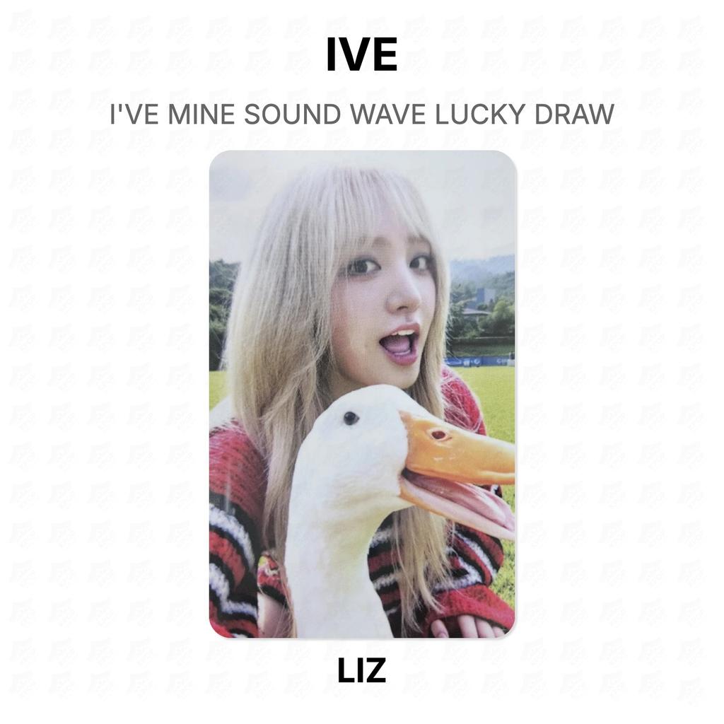 IVE I'VE MINE SOUND WAVE LUCKY DRAW Official Photocard