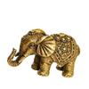 Elephants Miniature Figurine Antique Bronze Animal Statue Craft Decor Copper Lucky Elephant Small Ornaments Brass Blessing
