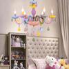 Macaron Color LED Ceiling Chandeliers Children's Room Pendant Drop Light Kids Room Boys Girls Bedroom Decor Ceiling Lamps Lustre