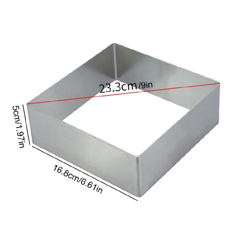 Cake Molds Rings Square Mousse Mold Stainless Steels Cake Rings  Square Cake Mold Bakewares for Home Baking Tool