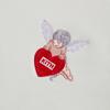 Kith Cupid IV Nelson Crewneck Chalk Unisex Tops Cream KHM031846-410