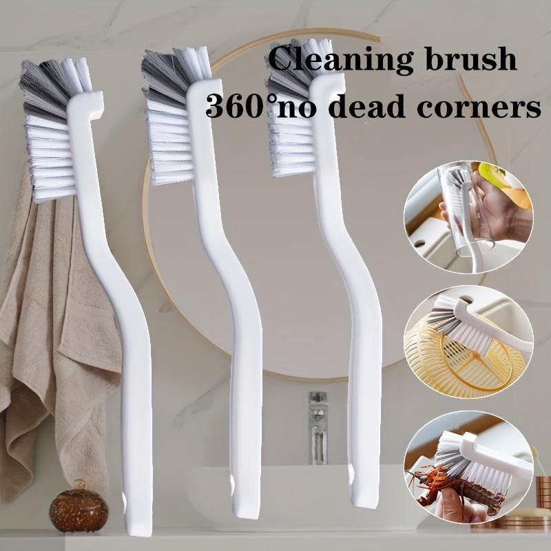 1/5pcs Cleaning Brush Set for Kitchen Appliances - Medium Firmness, Plastic Material, Long Handle, Bathroom Tiles, and Corners