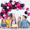 Pink Black Balloon Set Metal Silver Balloon Birthday Wedding Baby Shower Engagement Diy Decoration Party