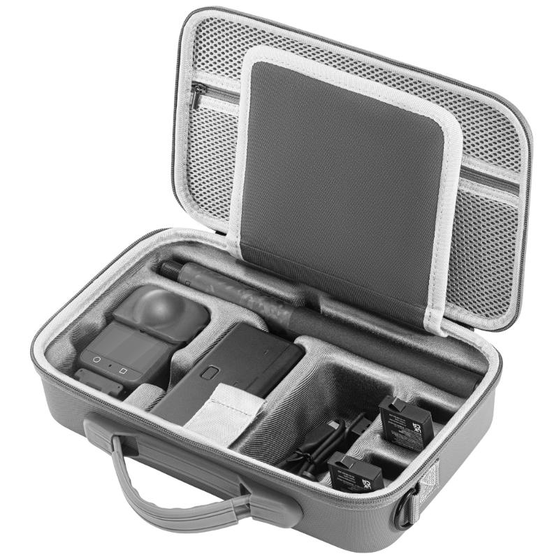 Shockproof Camera Accessories Organizers PU Material Portable Travel Storage Solution