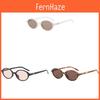 Retro Oval Glasses Uv400 Sun Protection For Fashionable Sunwear