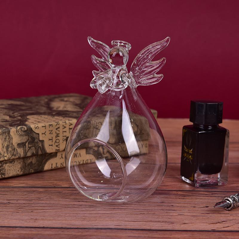 Portacandele in vetro angelo Tea Light, decorazioni per feste in casa, portacandele portaoggetti