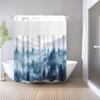 Customizable Waterproof Polyester Forest Scenery Shower Curtain, Mildew-proof