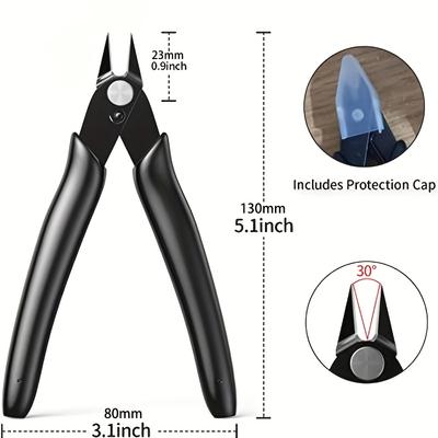 4 STÜCK 5 Zoll Präzisions-Drahtschneider Hobby-Schere Kleine Seitenschneider für Schmuckherstellung, Elektronik