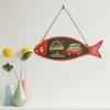 Unique Summer Hanging Sign Stylish Mediterranean Style Decorative Wall-mounted  Plate Ornament