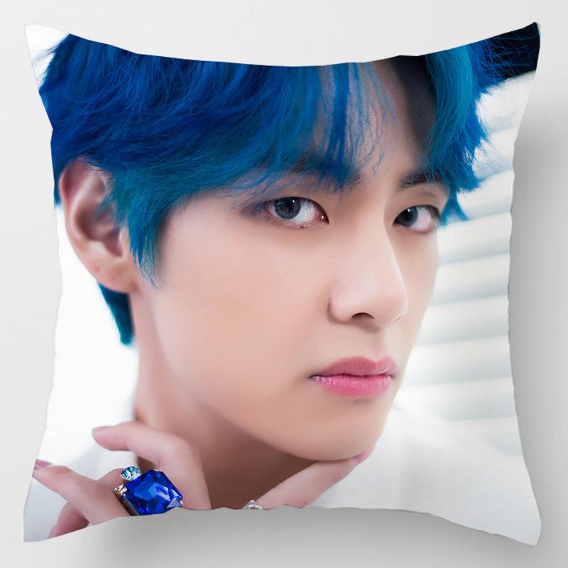 Cozy 45cm Kpop Bts Bangtan Boys Cushion Cover Decorative Soft Pillow Case For Home
