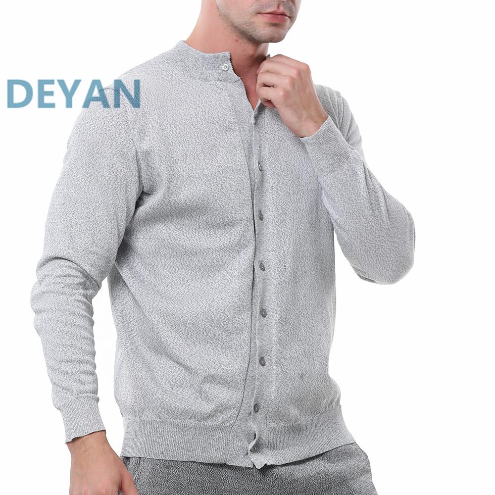 Light Gray Long Sleeve Zipper Cut Resistant Safety Clothing, Daily Wear Outdoor Work Jacket