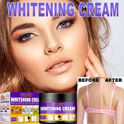 Crema schiarente per la pelle, schiarente, illuminante per l'incarnato, crema idratante per ascelle, ginocchia e gomiti, correttore idratante e schiarente per la pelle nera.