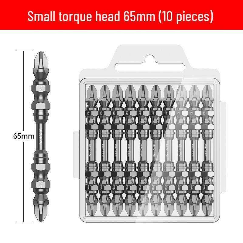 Double-Ended Magnetic Cross & Flathead Electric Screwdriver Bit Set