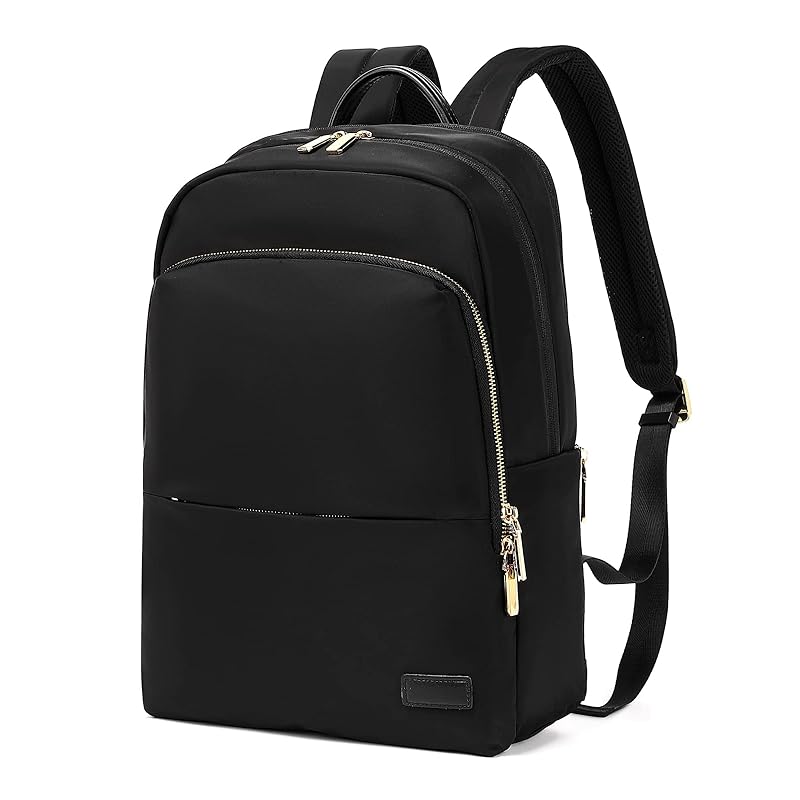 

[Shaelyka] backpack ladies PC backpack business backpack 15.6 inch large capacity computer A4 waterproof lightweight commute beautiful eyes rucksack