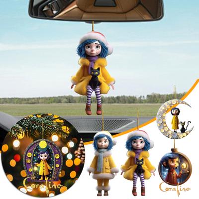 Coraline Weihnachtsschmuck, Acryl, Weihnachtsbaumschmuck, Andenken, bezauberndes Geschenk für Fans und Bastler