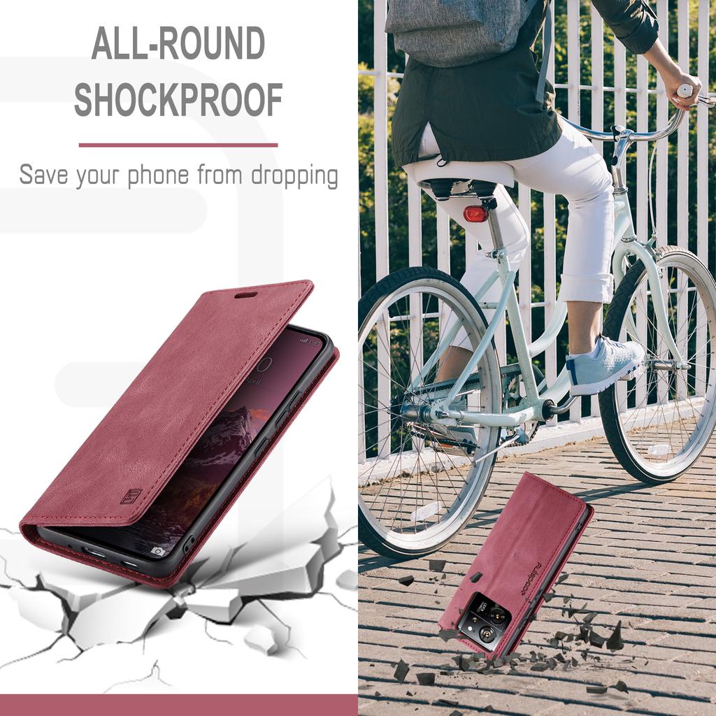 For Xiaomi 13T Pro/Xiaomi 13T Wallet Case AUTSPACE A01 Leather Stand Cover with RFID Blocking Card Holder