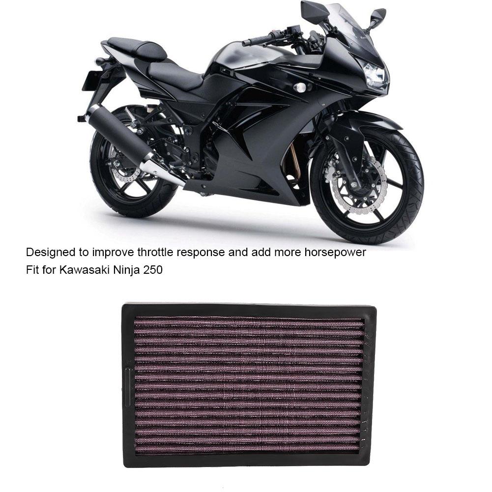 Engine Air Purifier Filter Cleaner Fit for Kawasaki Ninja 250 Z300 296