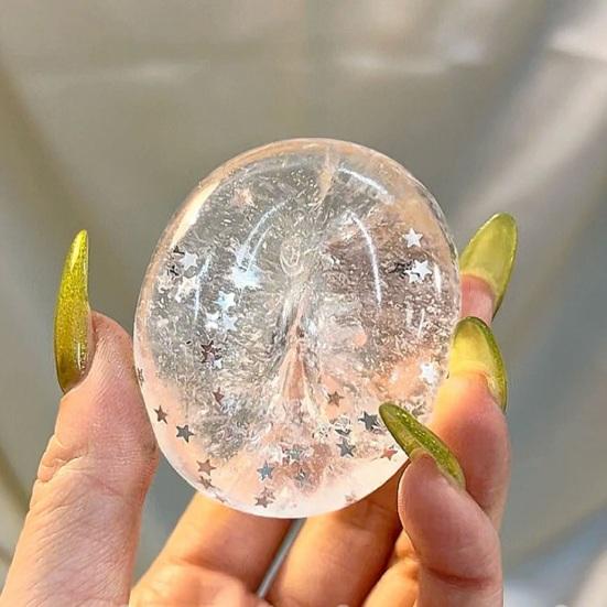 Squeeze Fidget Toy Soft Putty with Buttery Texture Moldable Glitter Stress Reliever Desktop Ornament for Handcrafts Relaxation Fun Gift for Kids