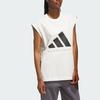 adidas sports simple and comfortable sleeveless loose tank top, unisex, white